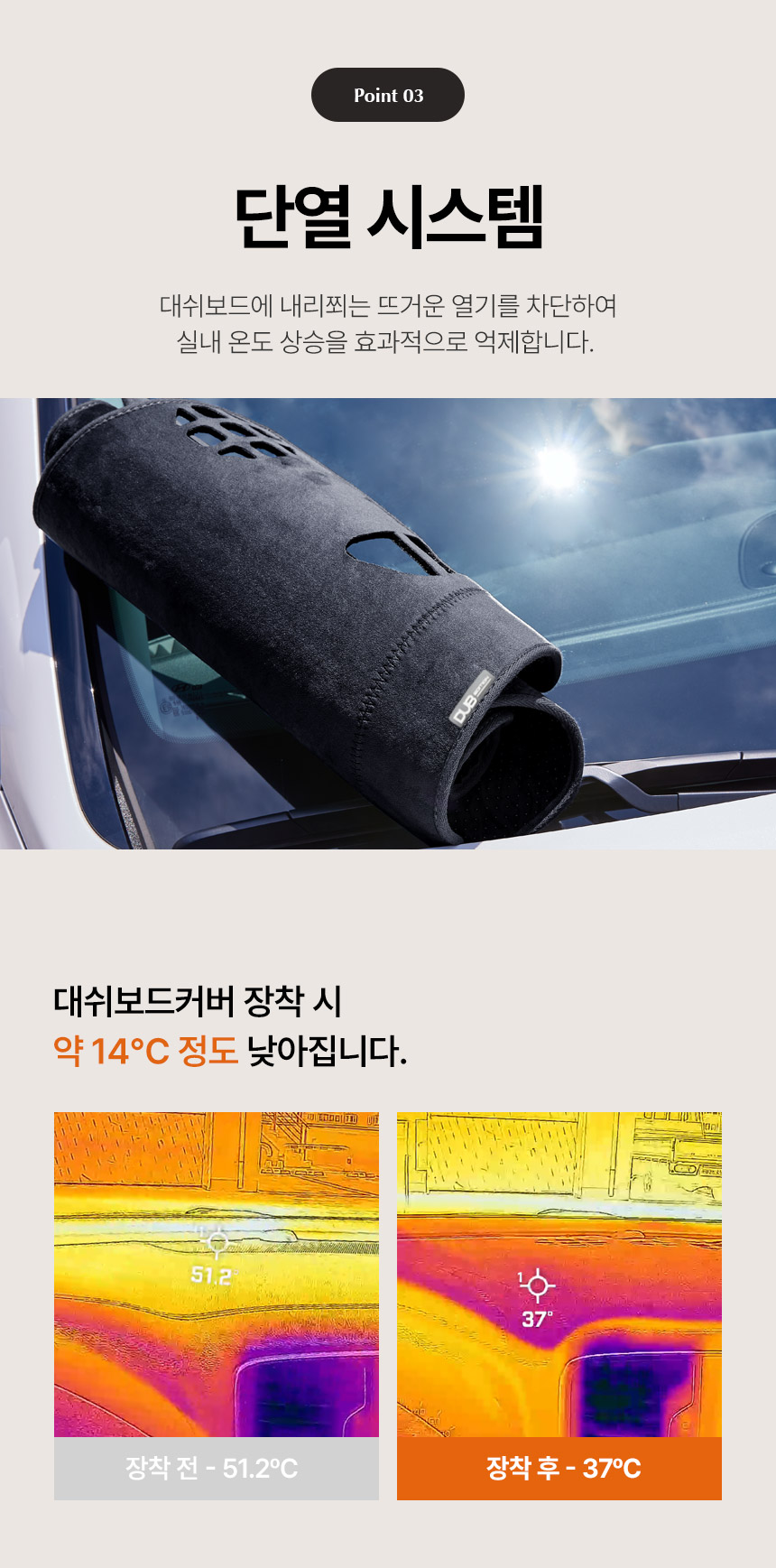 DUB 논슬립 벨벳 대쉬보드커버 상세 소개 11